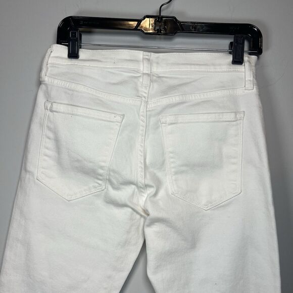 Banana Republic Premium Denim mid-rise skinny White, Women's 27 NWOT - Picture 3 of 5